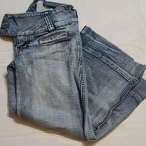 Hydraulic Faded Blue Women's Denim Capris